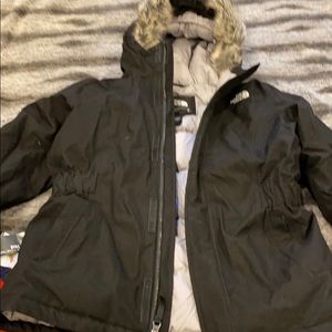 Black Northface coat- girls xl